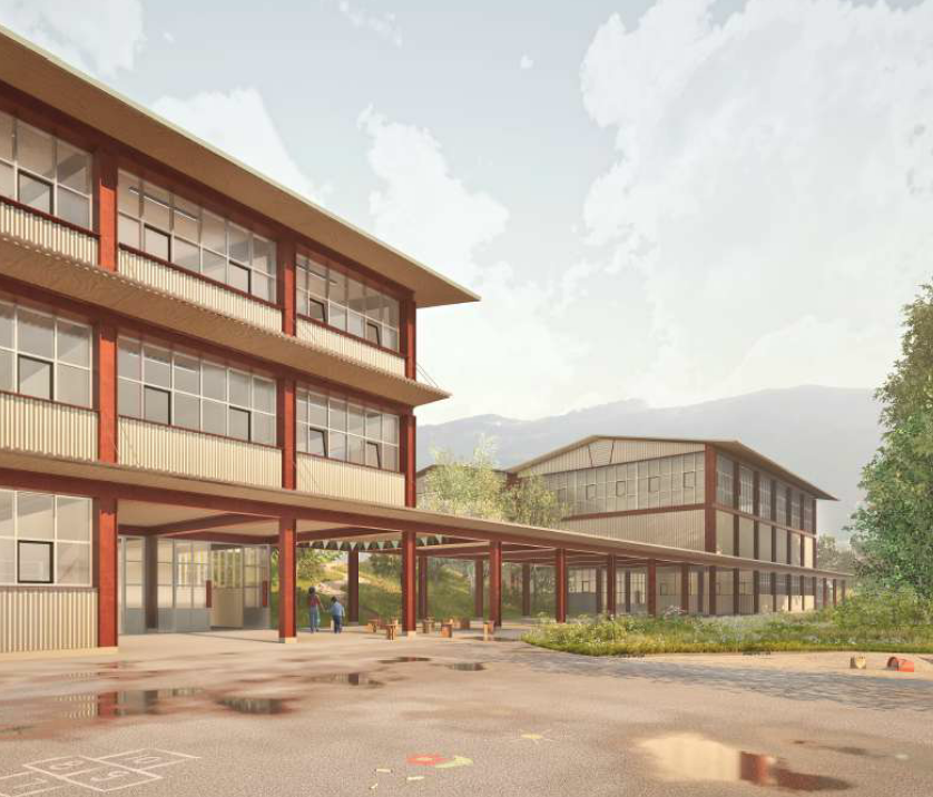 Concours, Construction d&rsquo;une école à la Bâtiaz